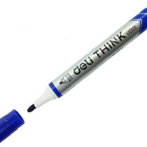 Маркер за бяла дъска Deli Think, син