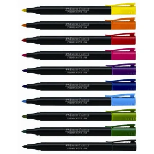 Цветни перманентни маркери Faber-Castell